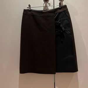 Miu Miu brown tweed w BK detail